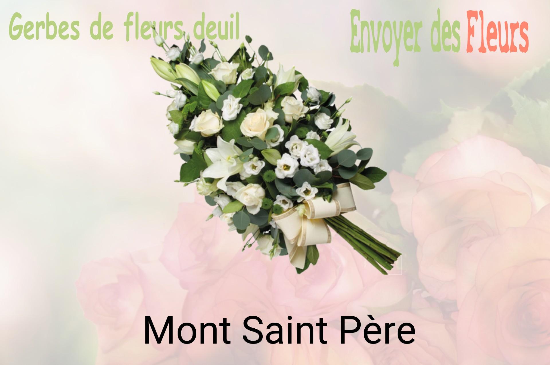 Gerbe de fleurs de deuil livrée à Mont-Saint-Père